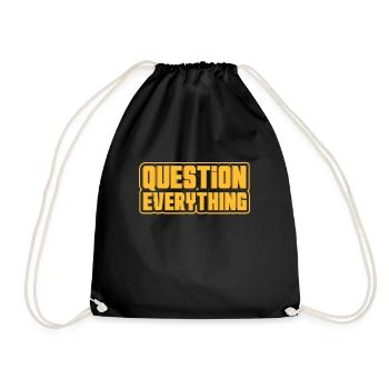 Conspiration théorie du complot cadeau - Sac de sport léger - noir - Devant