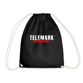 Telemark Addicted Heel Free - Free Heel Touring Ski - Drawstring Bag - black - Front