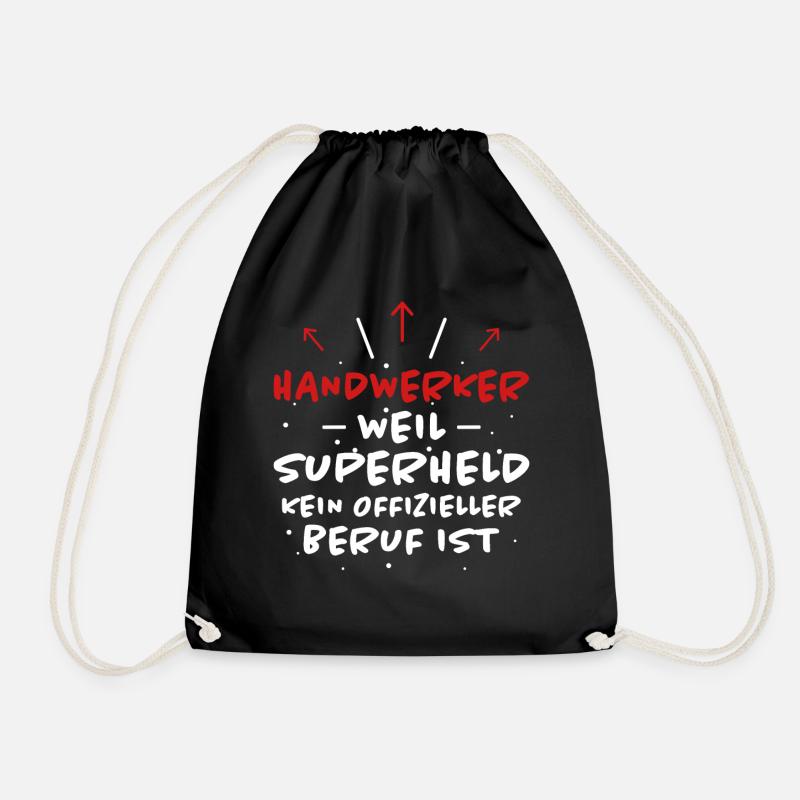 Handwerker Spruch Heimwerker Handwerker Geschenk - Turnbeutel - Schwarz
