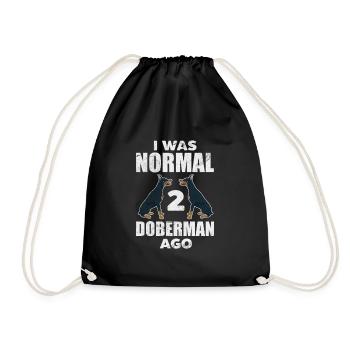 Doberman - Sac de sport léger - noir - Devant
