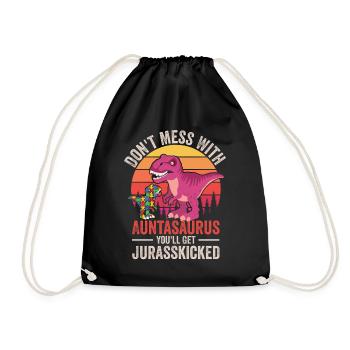 Autism Awareness Day Autistic Gift - Drawstring Bag - black - Front