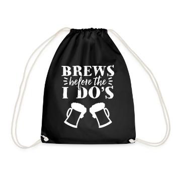 Bachelorette Hen Party Gift - Drawstring Bag - black - Front