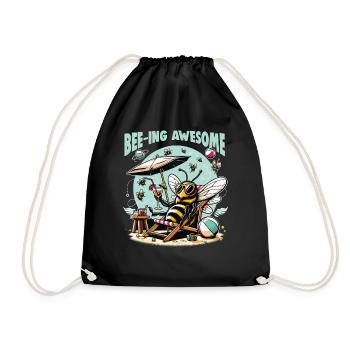 Bee Lovers Beekeepers Naturefriends Beekeepers - Drawstring Bag - black - Front