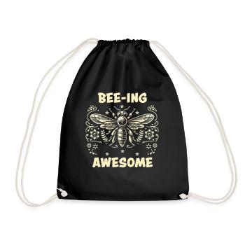 Bee Lovers Beekeepers Naturefriends Beekeepers - Drawstring Bag - black - Front