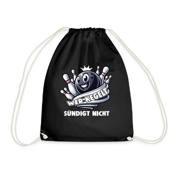 Qui quilles ne pèche pas aux quilles bowling bowling club design - Sac de sport léger - noir - Devant