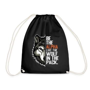 Loup Loups Dictons Drôles Animaux De Meute De Loup - Sac de sport léger - noir - Devant