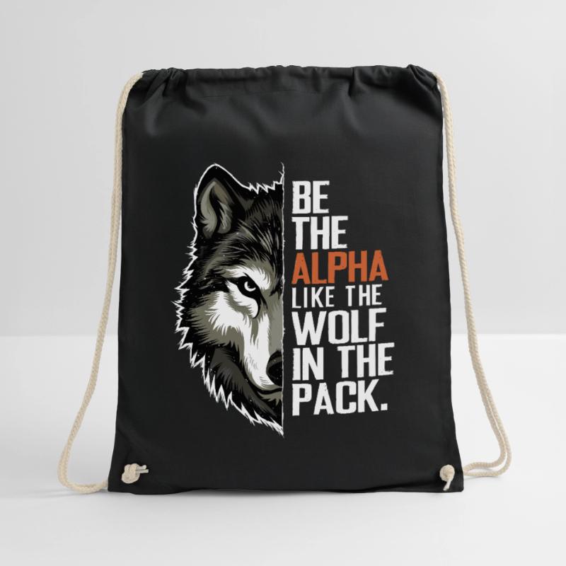 Wolf Wolves Funny Sayings Wolf Pack Animals Drawstring Bag