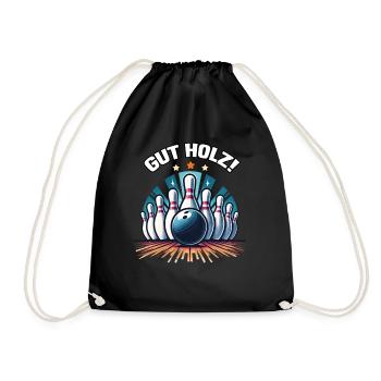 bonnes quilles en bois Skittles Club Design pour les quilles - Sac de sport léger - noir - Devant