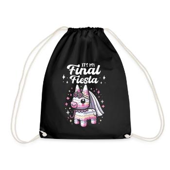 Vieille fille - Sac de sport léger - noir - Devant