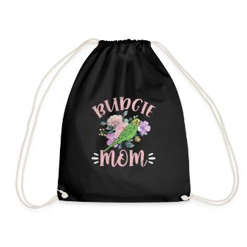 Perruche ondulée - Sac de sport léger - noir - Devant