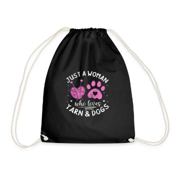 Crochet Tricot - Sac de sport léger - noir - Devant
