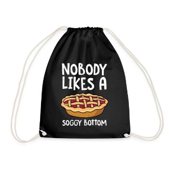 Baker - Drawstring Bag - black - Front