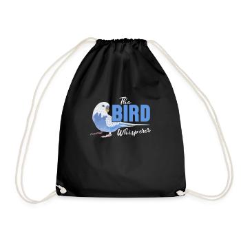 Perruche oiseau animal de compagnie perruche cadeau - Sac de sport léger - noir - Devant