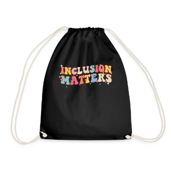 Journée de sensibilisation à l’autisme Cadeau autiste - Sac de sport léger - noir - Devant