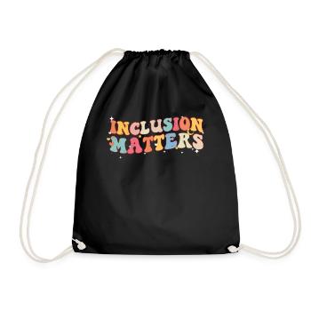 Autism - Drawstring Bag - black - Front