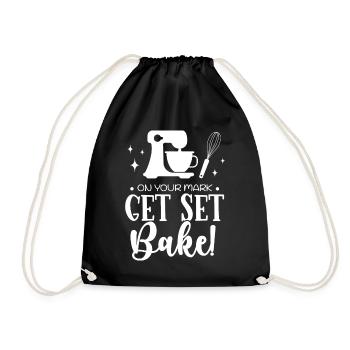 Baker Bakery Bakery Baking Gift - Drawstring Bag - black - Front