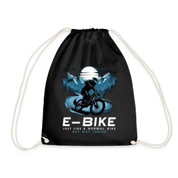 E Bike Dire Citation Cycliste Montagnes Nature - Sac de sport léger - noir - Devant
