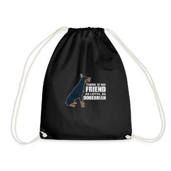 Doberman - Sac de sport léger - noir - Devant