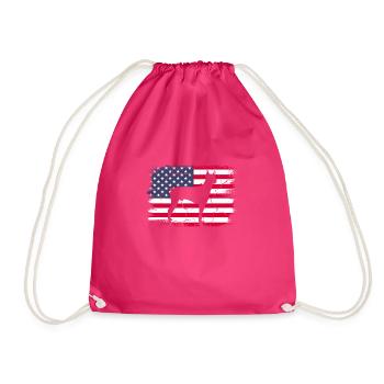 Doberman chien chiens cadeau pour animaux de compagnie - Sac de sport léger - fuchsia - Devant