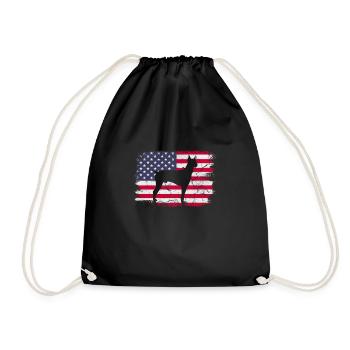 Doberman - Sac de sport léger - noir - Devant