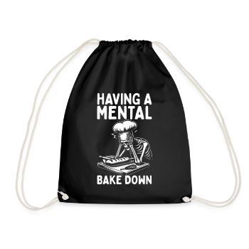 Baker Bakery Bakery Baking Gift - Drawstring Bag - black - Front
