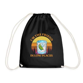 Cadeau de musique country country music - Sac de sport léger - noir - Devant