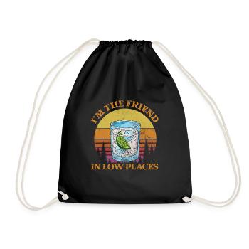 Country - Drawstring Bag - black - Front