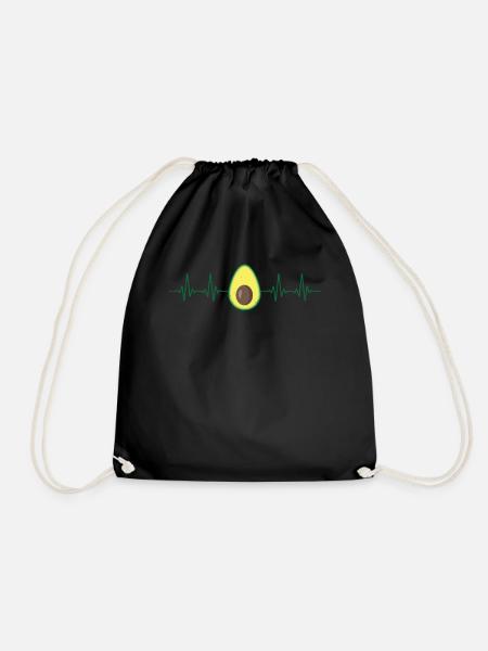 Avocado - Turnbeutel - Schwarz