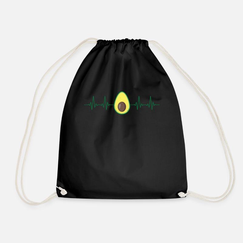Avocado - Turnbeutel - Schwarz