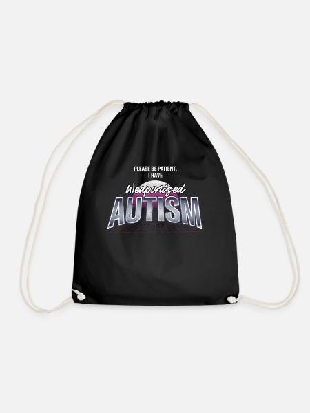 Autisme - Sac de sport léger - noir