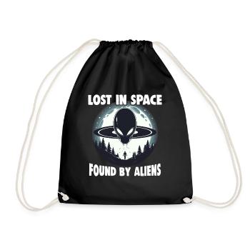 SciFi and Extraterrestrial Aliens and UFO Fan - Drawstring Bag - black - Front
