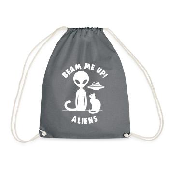 SciFi et extraterrestres extraterrestres et fan d’ovnis - Sac de sport léger - gris - Devant