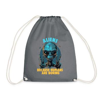 SciFi et extraterrestres extraterrestres et fan d’ovnis - Sac de sport léger - gris - Devant