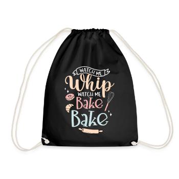 Baker Bakery Bakery Baking Gift - Drawstring Bag - black - Front