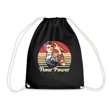 Baker Bakery Bakery Baking Gift - Drawstring Bag - black - Front