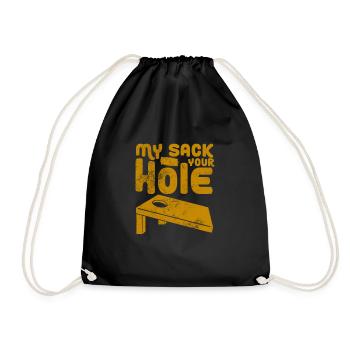 Cornhole - Drawstring Bag - black - Front