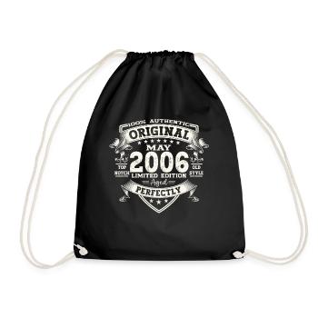 Anniversaire 2006 Mai 2006 Millésime 2006 Légende 06 - Sac de sport léger - noir - Devant
