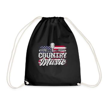 Country - Drawstring Bag - black - Front