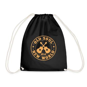 Cadeau de musique country country music - Sac de sport léger - noir - Devant