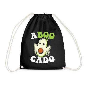 Avocado Guacamole Vegan Geschenk - Turnbeutel - Schwarz - Vorne