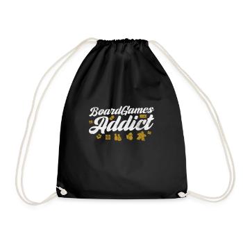 Board game - Drawstring Bag - black - Front