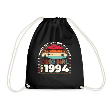 Date de naissance 1994 Mai 1994 Millésime 1994 Légende 94 - Sac de sport léger - noir - Devant