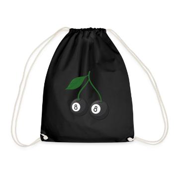 Cherry Cherry Tree Cherry Blossom Fruit Gift - Drawstring Bag - black - Front