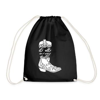 Cadeau de musique country country music - Sac de sport léger - noir - Devant