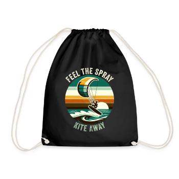 Kitesurf Sentez le cerf-volant de pulvérisation - Sac de sport léger - noir - Devant