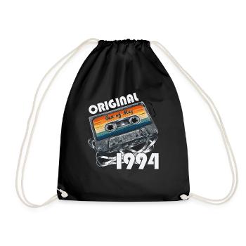 Cassette May 1994 Vintage 1994 Birthday 1994 - Drawstring Bag - black - Front