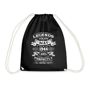 Légendaire Mai 1944 Millésime 1944 Anniversaire 1944 - Sac de sport léger - noir - Devant