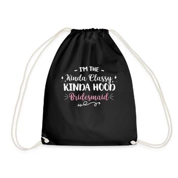 Vieille fille - Sac de sport léger - noir - Devant