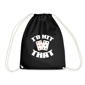 Blackjack - Drawstring Bag - black - Front