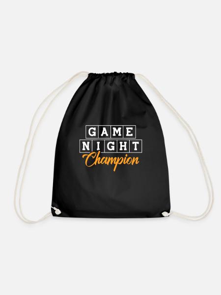 Brettspiel Brettspiele Sieleabend Spiele Geschenk - Turnbeutel - Schwarz